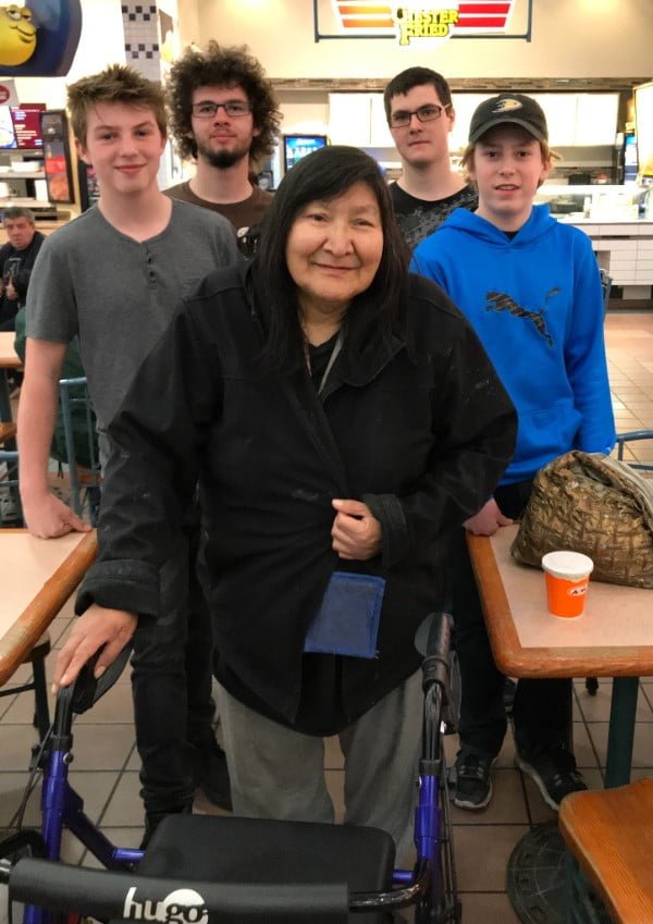 Prayer Team Members chip in and buy Edna a new walker