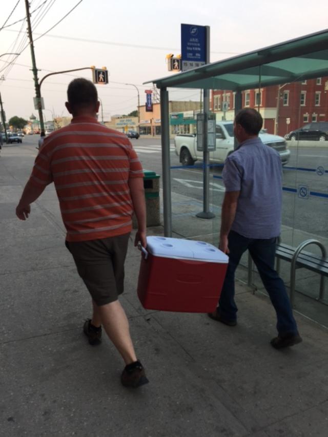 Bringing food to feed the homeless